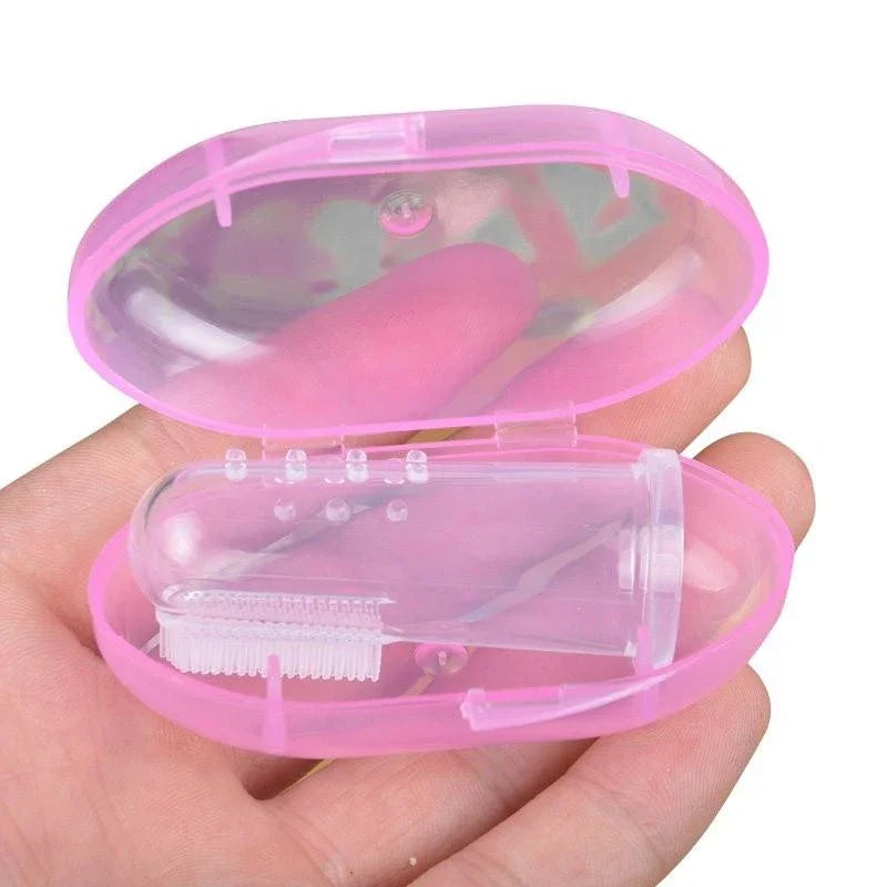 Brosse à Dents Doigt en Silicone pour Chien & Chat