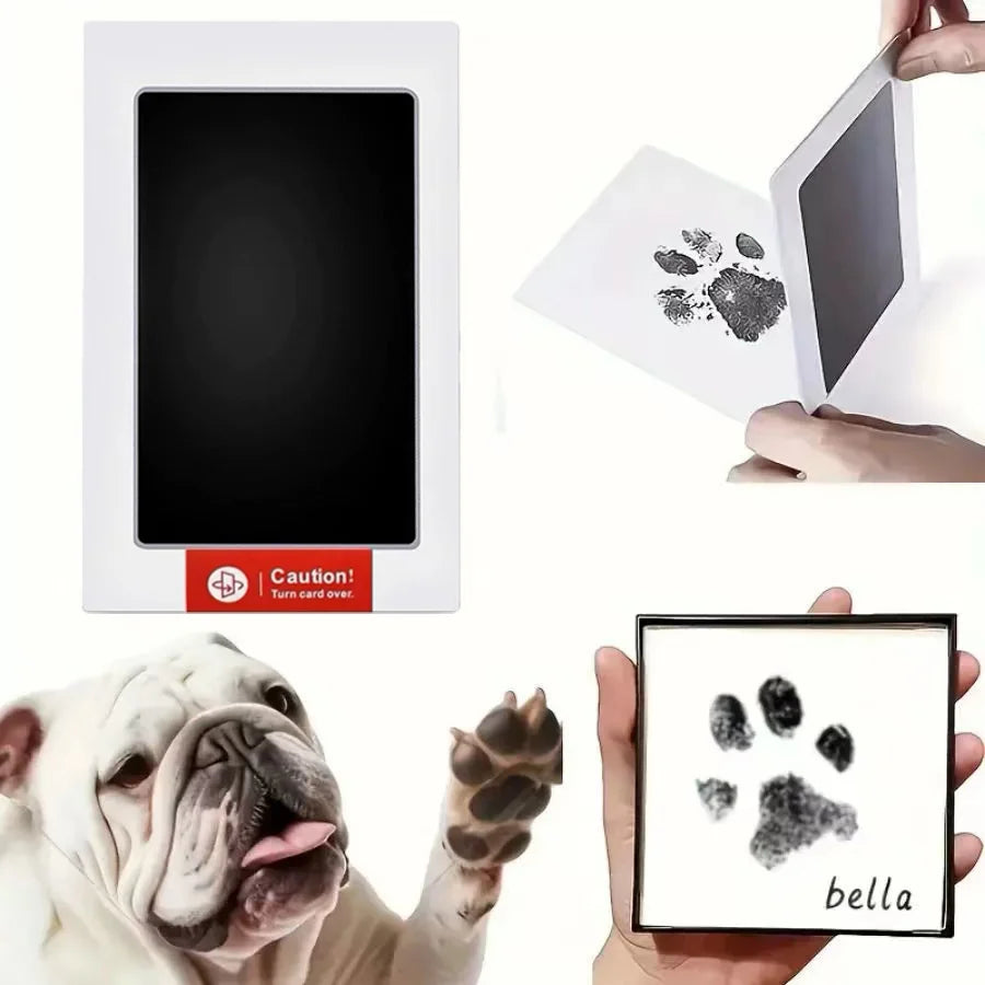Kit d'empreintes de patte pour chien et chat, contenu complet