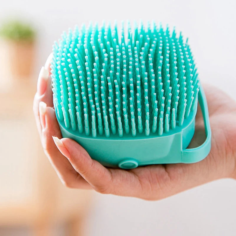 Réservoir à shampoing intégré de la brosse de bain