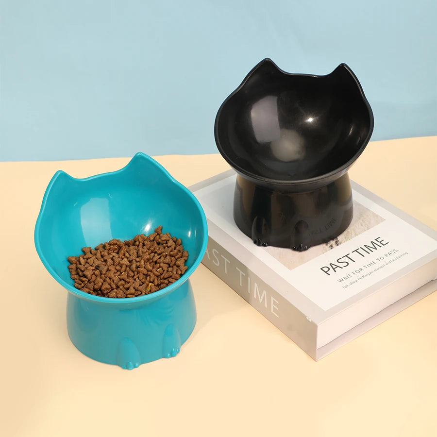 Gamelle surélevée inclinée pour chat – Protection cervicale
