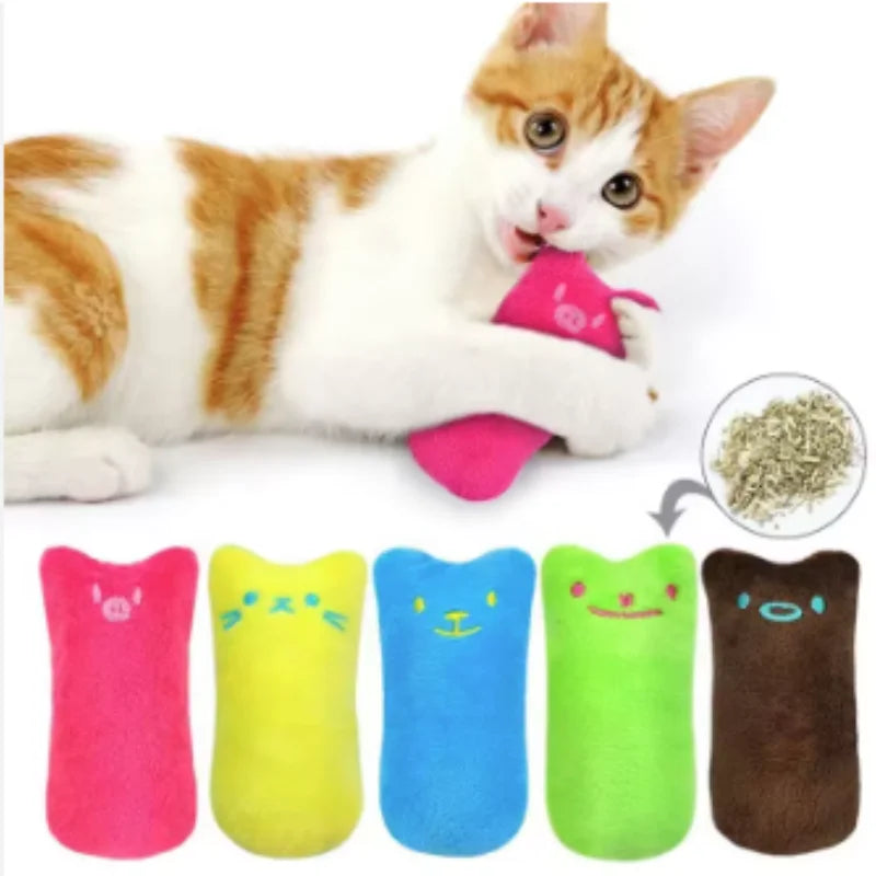 Jouet catnip interactif en peluche pour chat