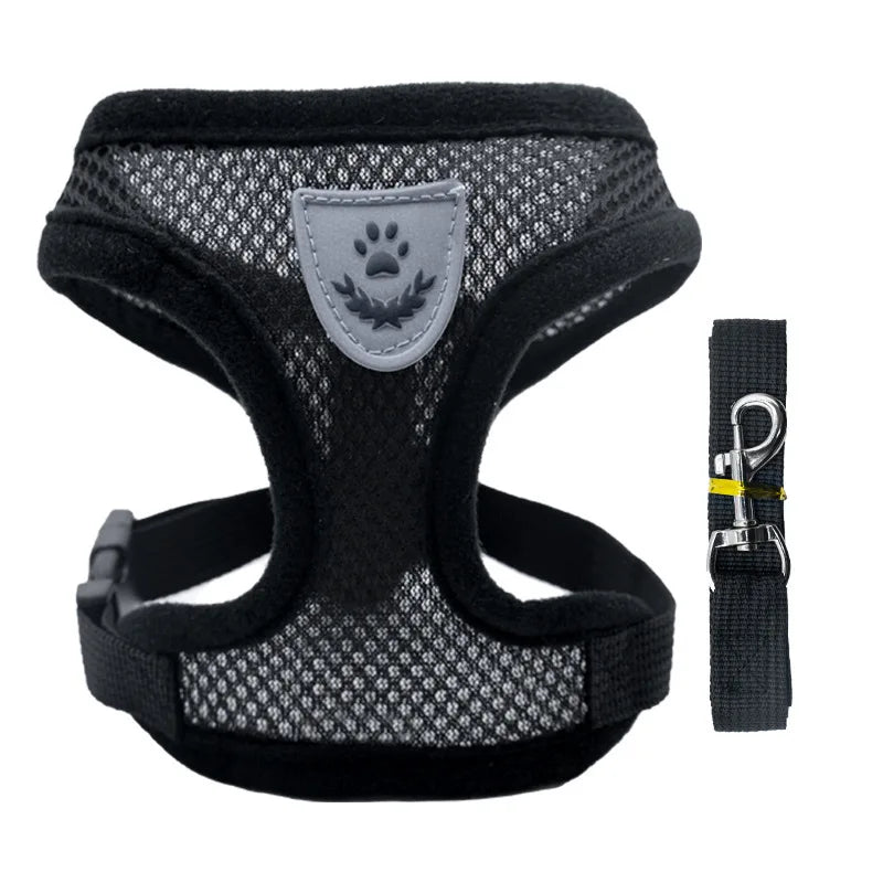 Détail de la doublure du harnais pour petit chien