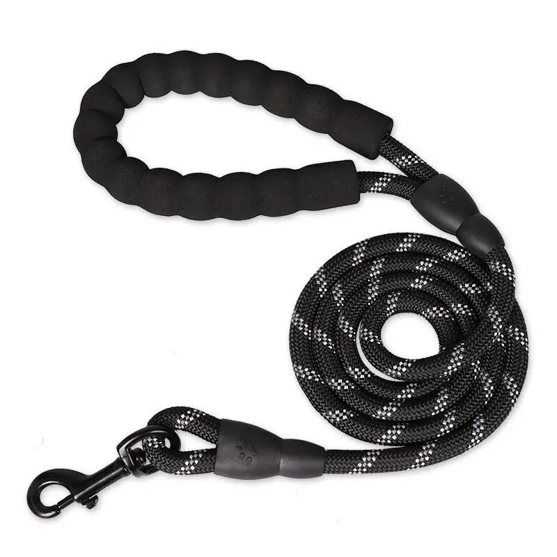 Laisse réfléchissante double résistance pour chien
