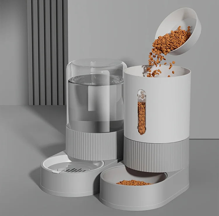 Distributeur Automatique Grande Capacité – Eau & Nourriture par Gravité pour Chat et Chien
