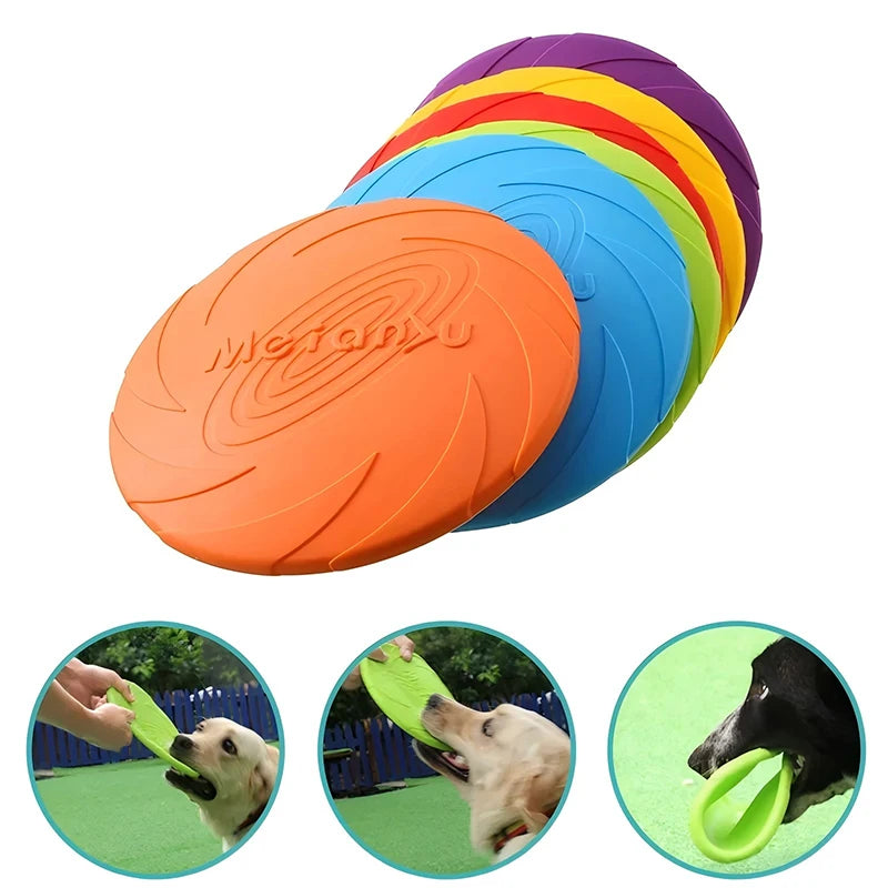 Disque volant en silicone pour chien