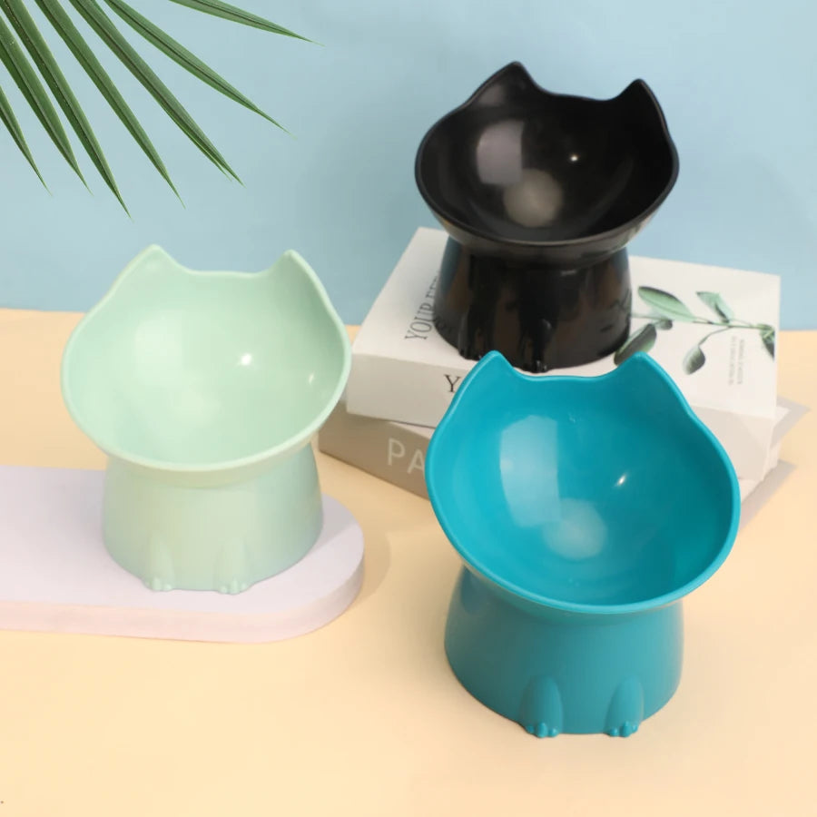 Gamelle surélevée inclinée pour chat – Protection cervicale