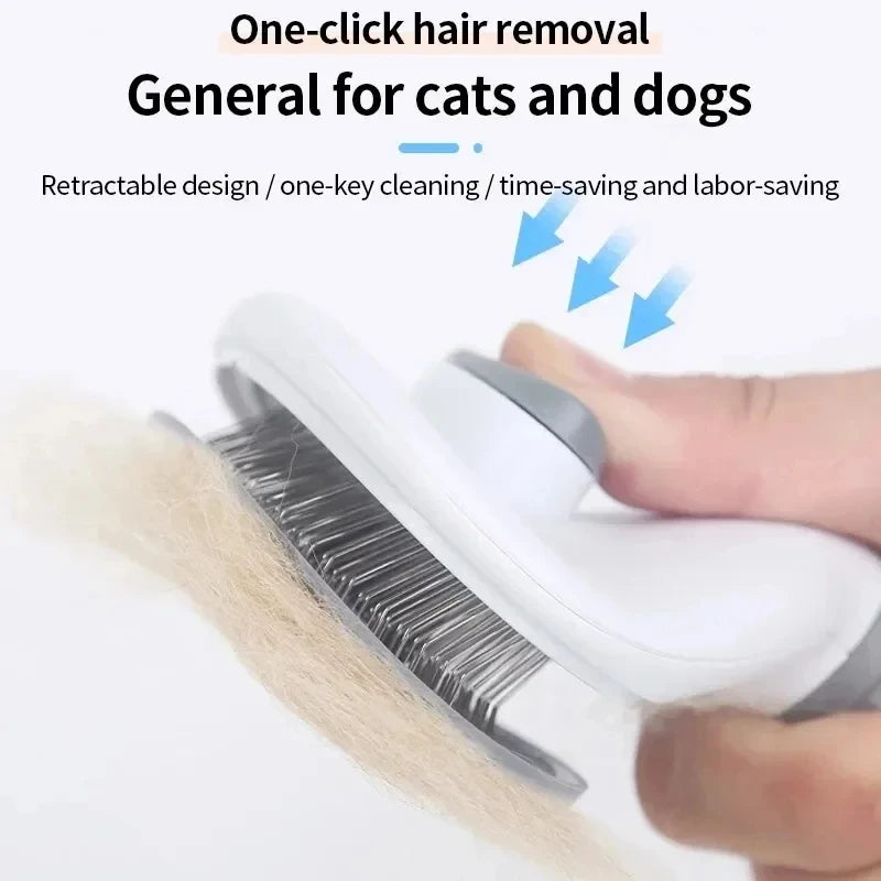 Brosse autonettoyante pour chien et chat – Démêlage & massage