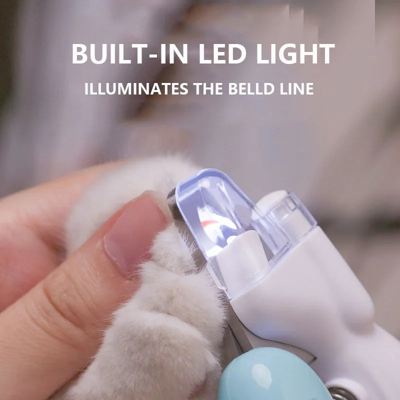 Coupe-griffes LED pour chien et chat, vue de face