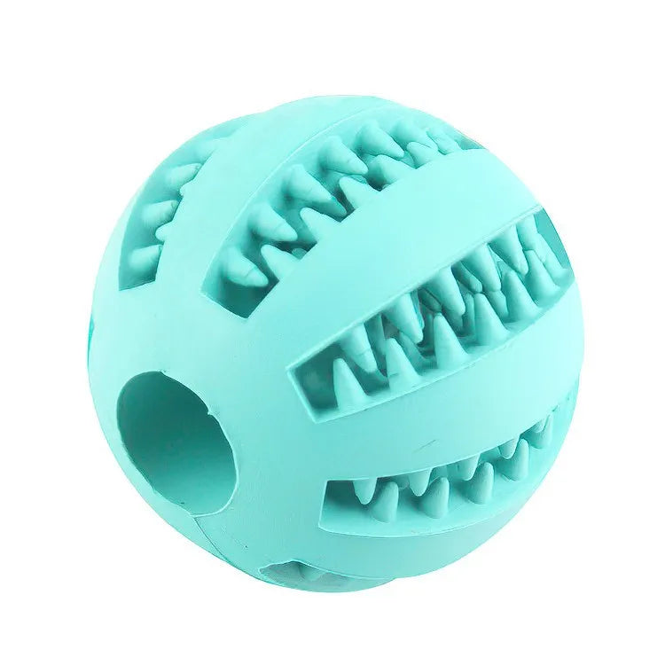 Balle de jeu pour chien – Jouet mordant en caoutchouc distributeur de friandises