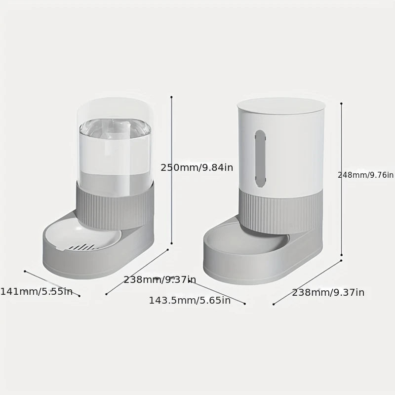 Distributeur Automatique Grande Capacité – Eau & Nourriture par Gravité pour Chat et Chien