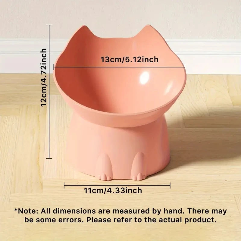 Gamelle surélevée inclinée pour chat – Protection cervicale
