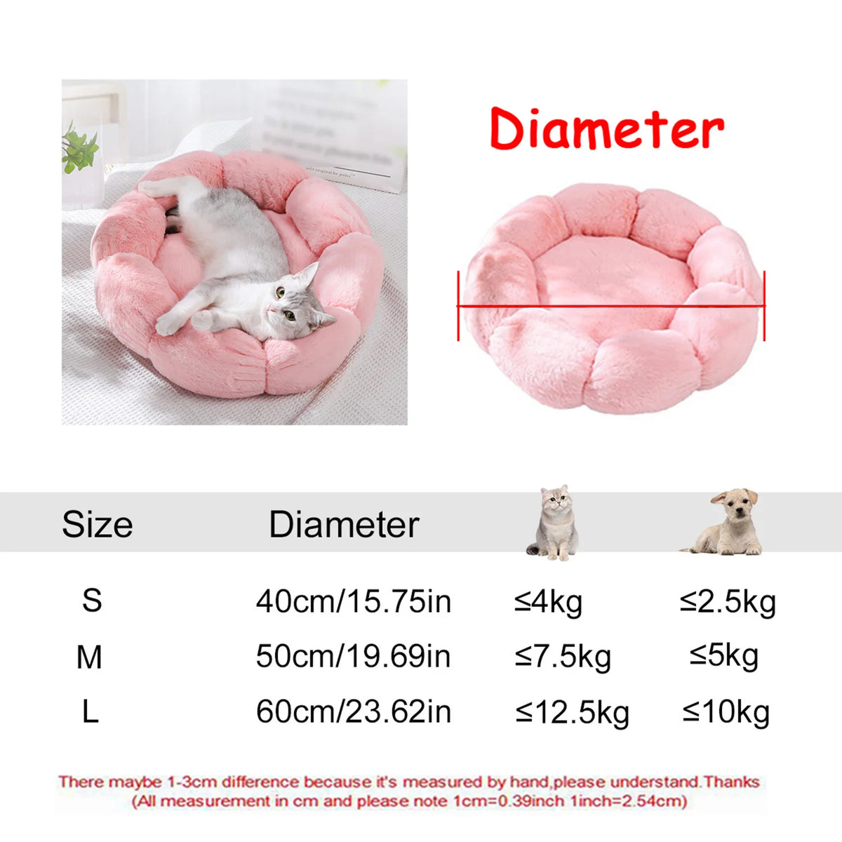 Corbeille-Lit Douillette Chien & Chat – Housse Lavable