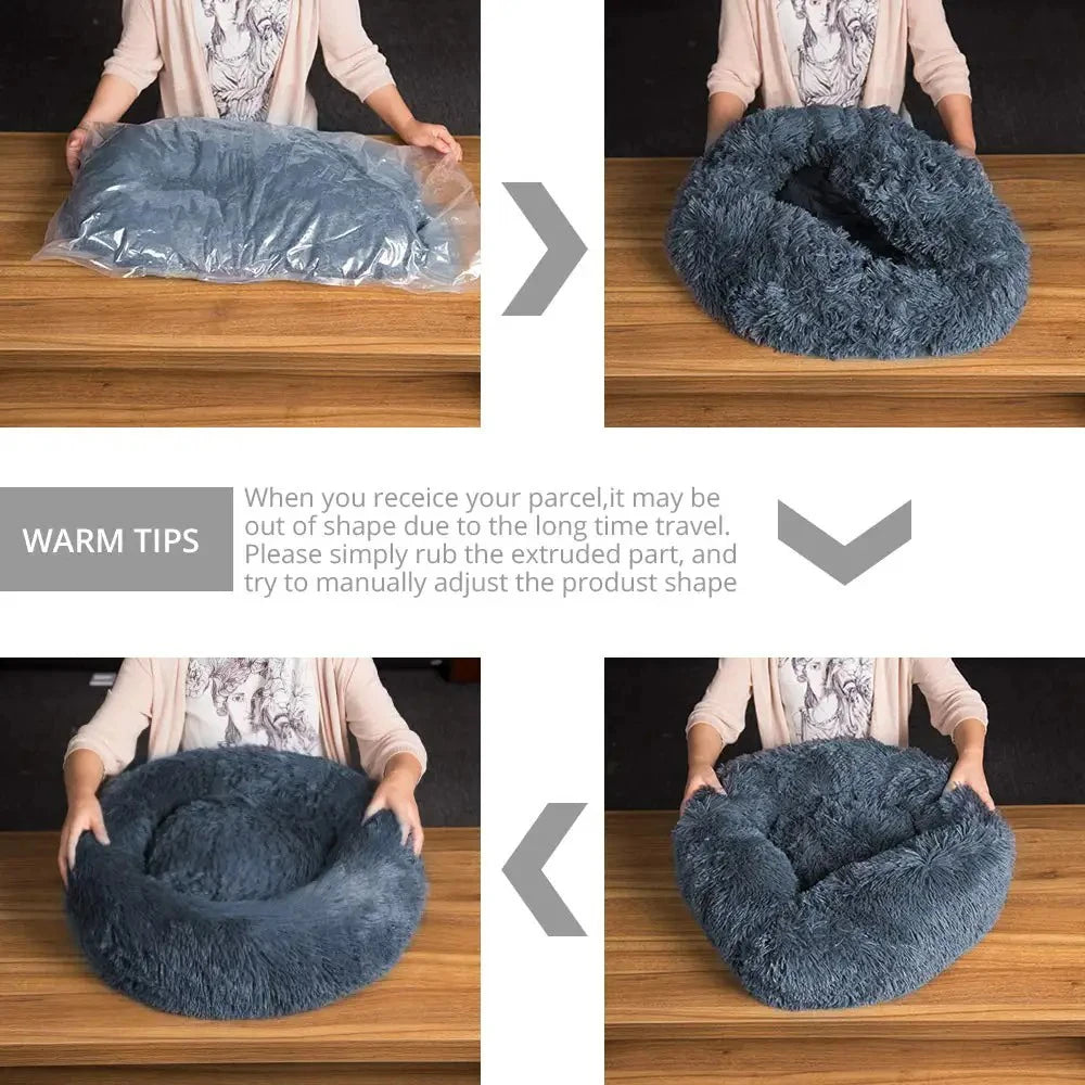 Corbeille-Lit Douillette Chien & Chat – Housse Lavable