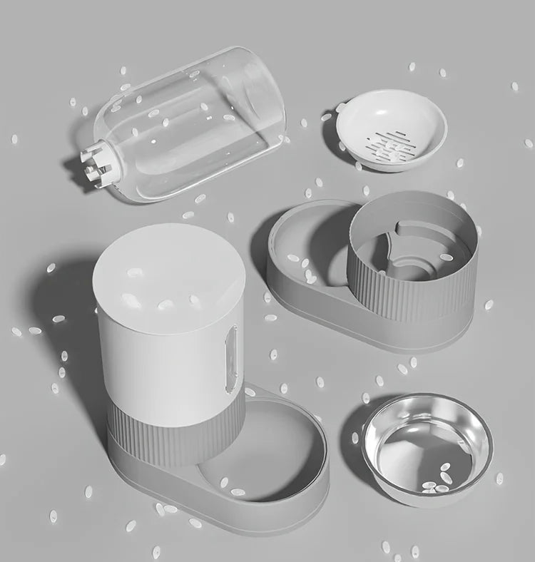 Distributeur Automatique Grande Capacité – Eau & Nourriture par Gravité pour Chat et Chien