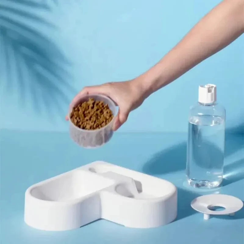 Bol automatique eau et nourriture, vue de face