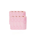 Distributeur de sacs ramasse-crottes pour chien – Design fleur rose