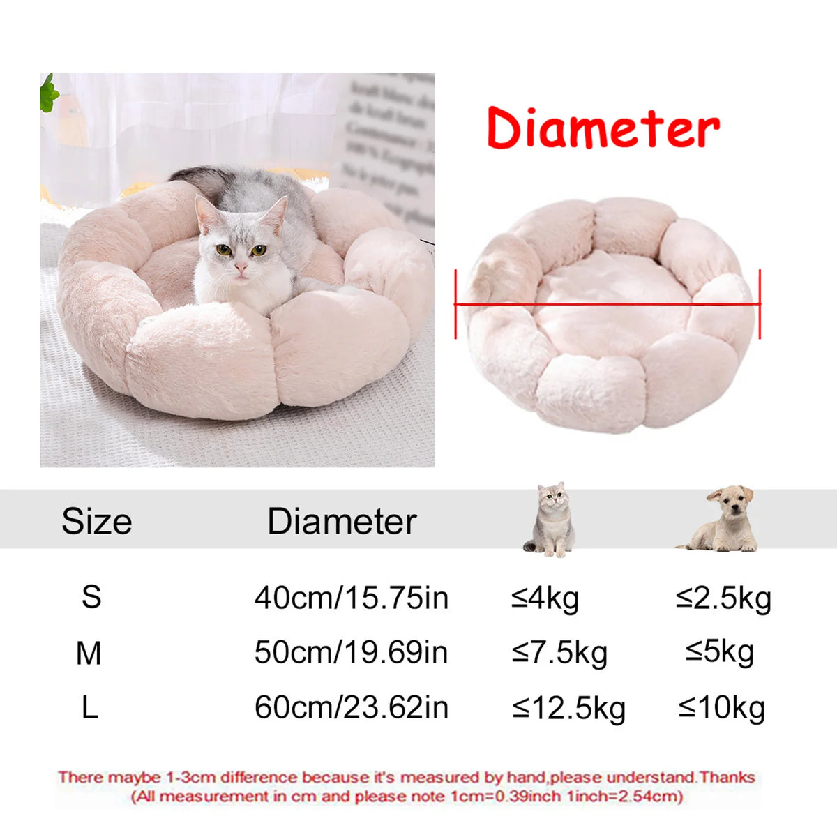 Corbeille-Lit Douillette Chien & Chat – Housse Lavable