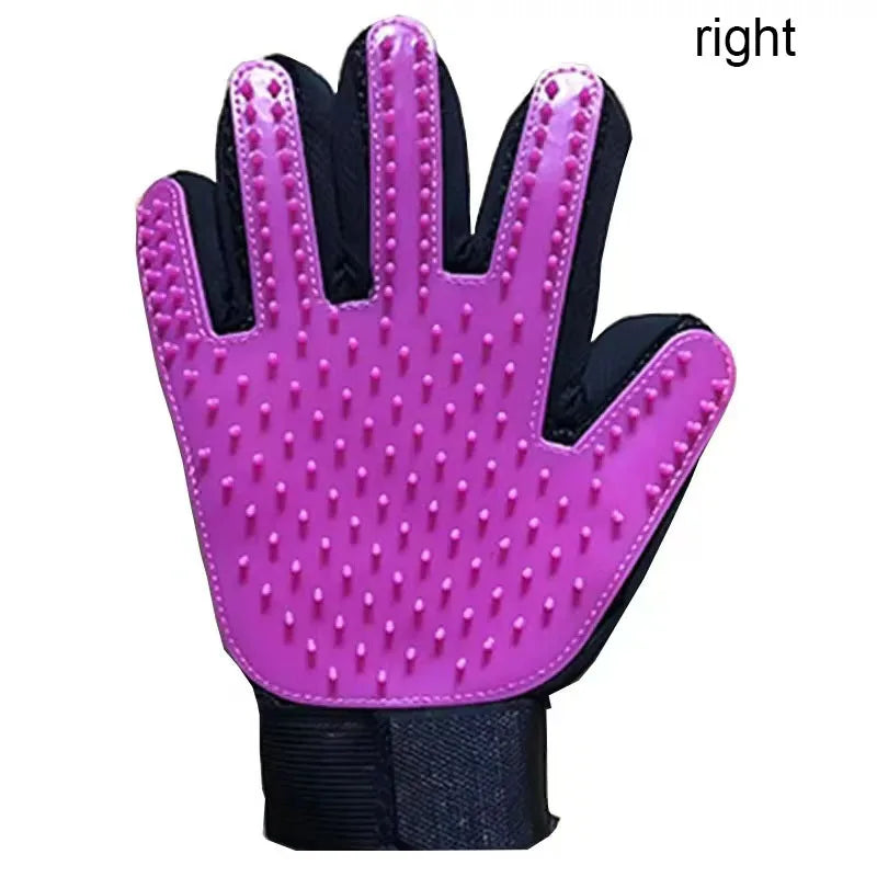 Gant de toilettage pour chien et chat – Massage & démêlage en silicone