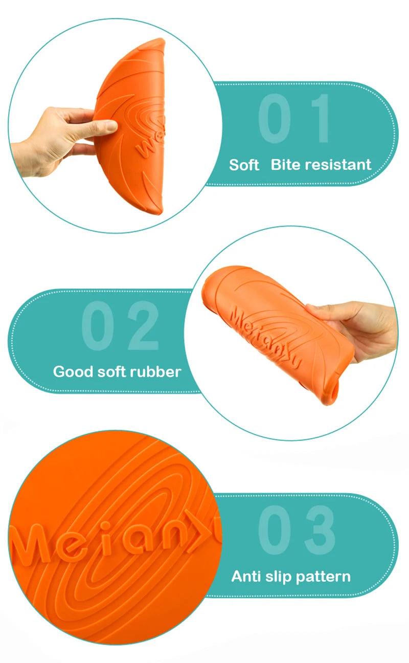Disque volant en silicone pour chien