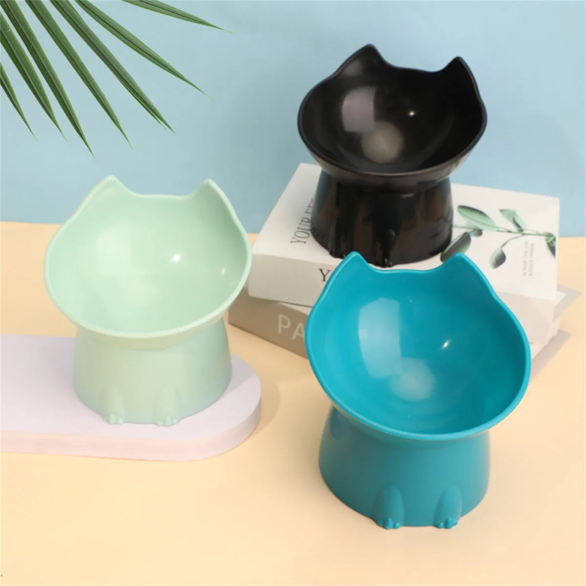 Gamelle surélevée inclinée pour chat – Protection cervicale