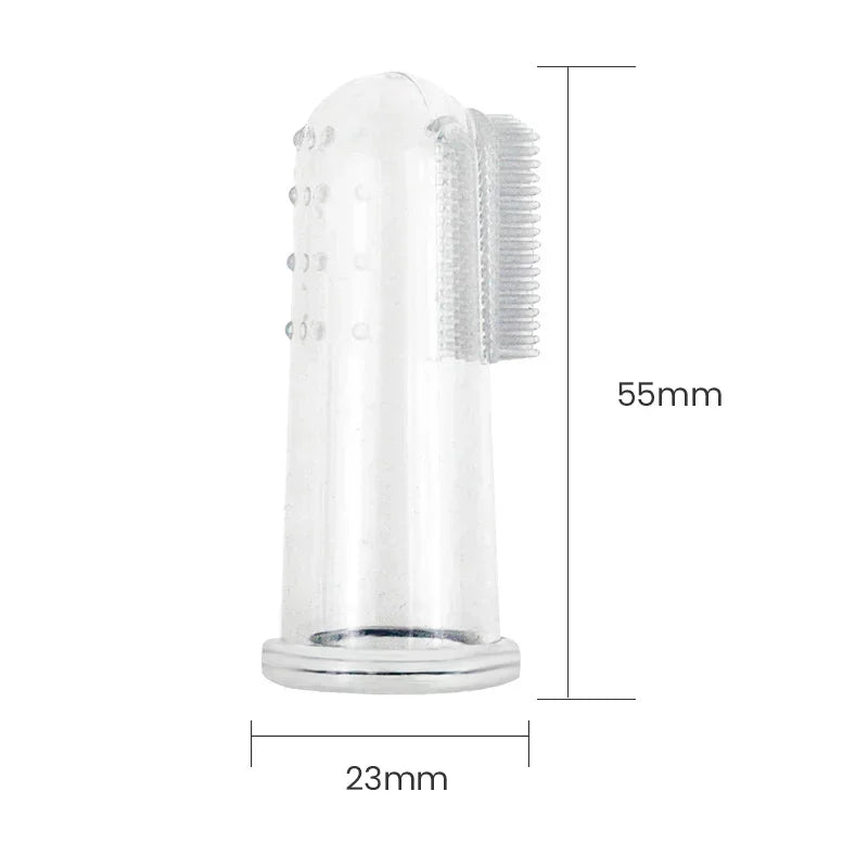 Brosse à Dents Doigt en Silicone pour Chien & Chat