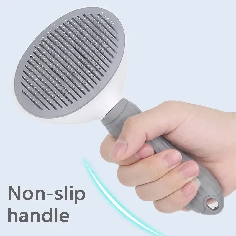Brosse autonettoyante pour chien et chat – Démêlage & massage