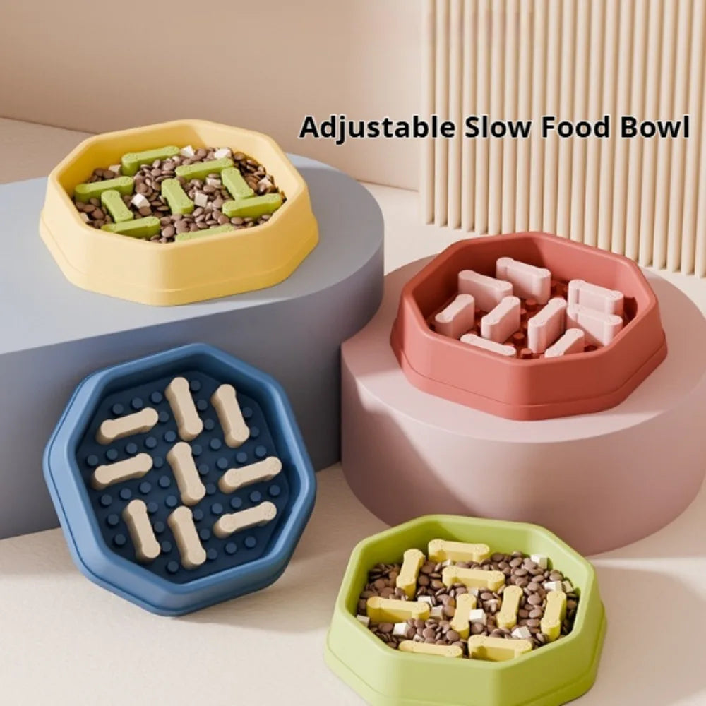 Bol Slow Feeder Réglable pour Chien et Chat