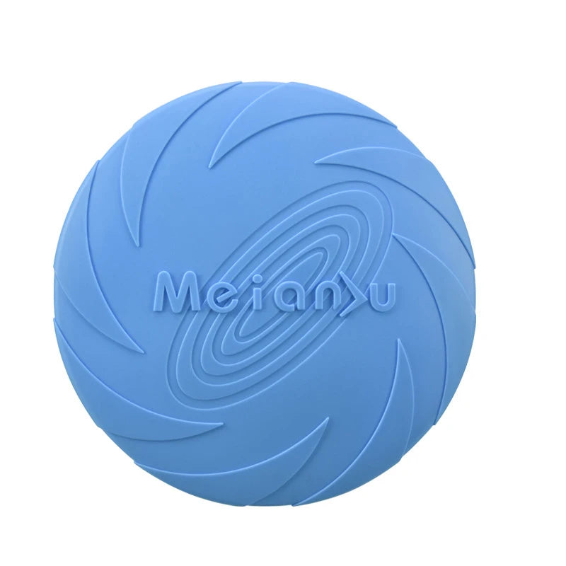 Disque volant coloris bleu pour chien
