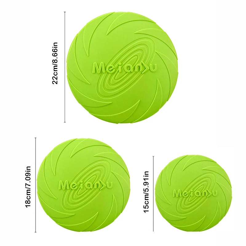 Disque volant en silicone pour chien