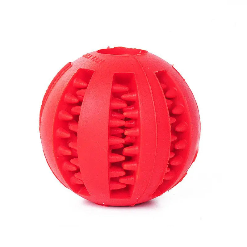 Balle de jeu pour chien – Jouet mordant en caoutchouc distributeur de friandises