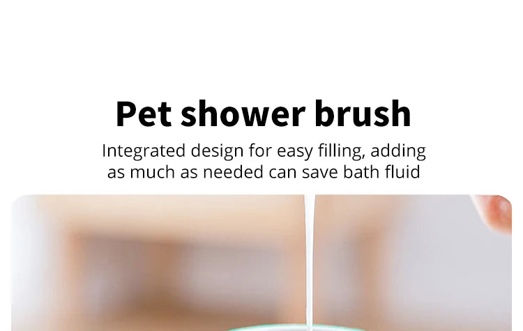 Brosse de bain coloris bleu pour animaux