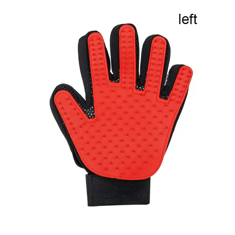 Gant de toilettage pour chien et chat – Massage & démêlage en silicone