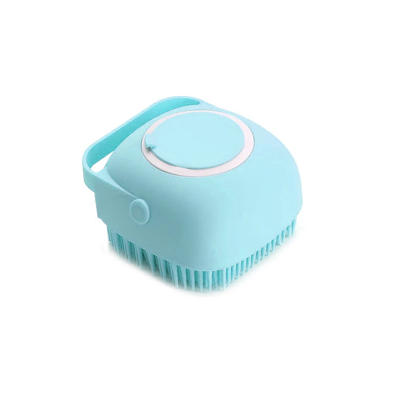 Brosse de bain silicone pour toilettage à domicile