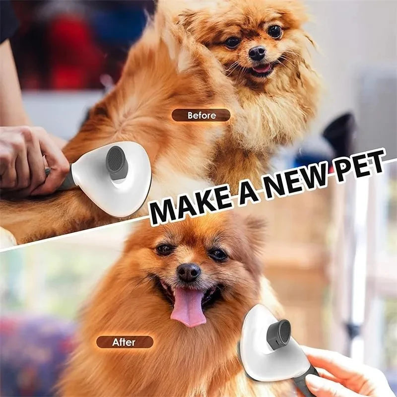 Brosse autonettoyante pour chien et chat – Démêlage & massage