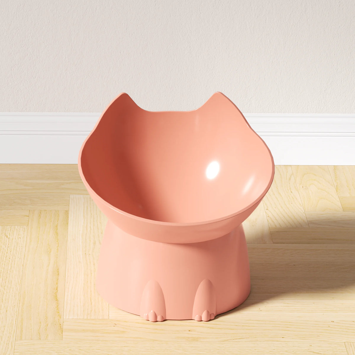 Gamelle chat coloris bleu, plastique facile à nettoyer