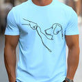 T-Shirt Homme 100% Coton – Imprimé Chien Drôle | Coupe Décontractée & Confortable