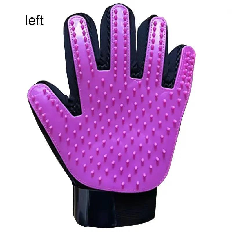 Gant de toilettage pour chien et chat – Massage & démêlage en silicone
