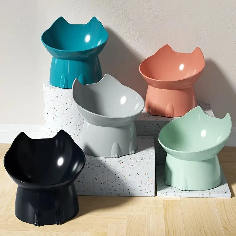 Gamelle surélevée inclinée pour chat – Protection cervicale